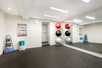 Fitness center with separate spin room